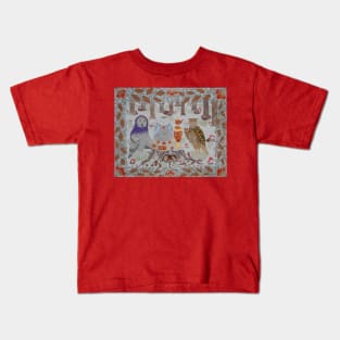 Owl Tea Party Kids T-Shirt